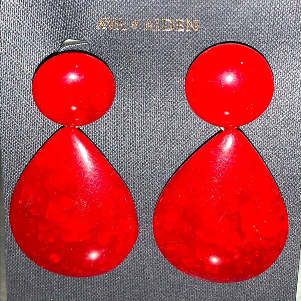 ❣️red fashion earrings❣️